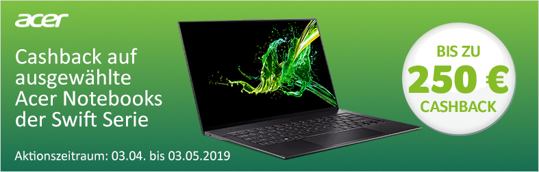 Acer Swift Cashback