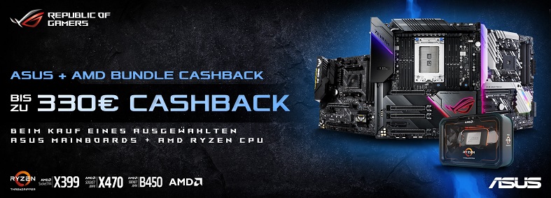 Asus Mainboards Bundle Cashback Aktion