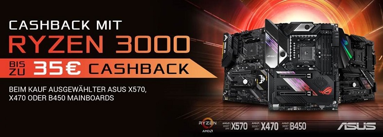 Asus Cashback mit Ryzen 3000