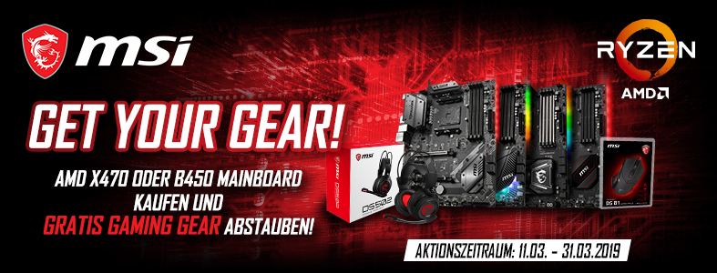 MSI Mainboards mit Gratis Gaming Gear