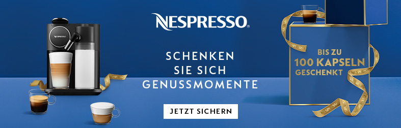Nespresso schenkt Ihnen bis zu 100 Kaffeekapseln