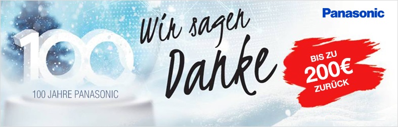 Panasonic Winter Cashback-Aktion 2018