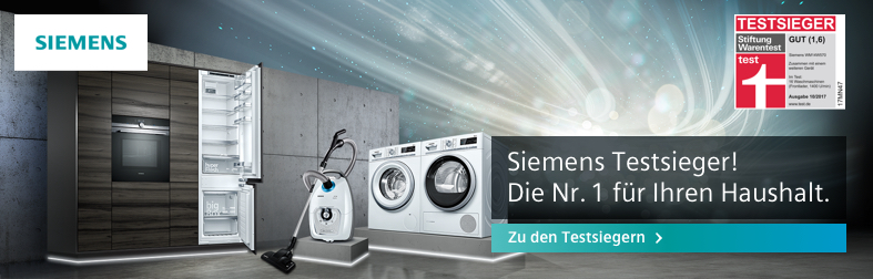Siemens Testsieger-Haushaltsgeräte