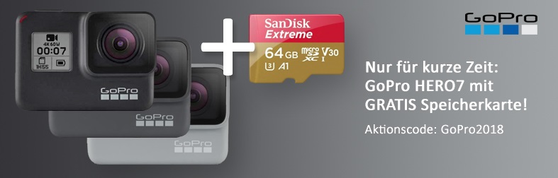 GoPro HERO7 mit gratis Speicherkarte