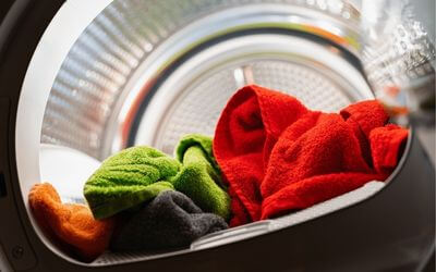 Handtücher im Wäschetrockner