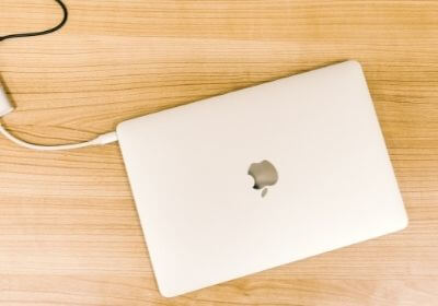 white Macbook Charging