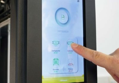 Touchscreen am Smart Home Display